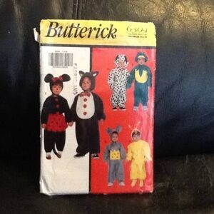 Butterick 6304 all children sizes- puppy-Dalmatian , frog , mice, baby chick